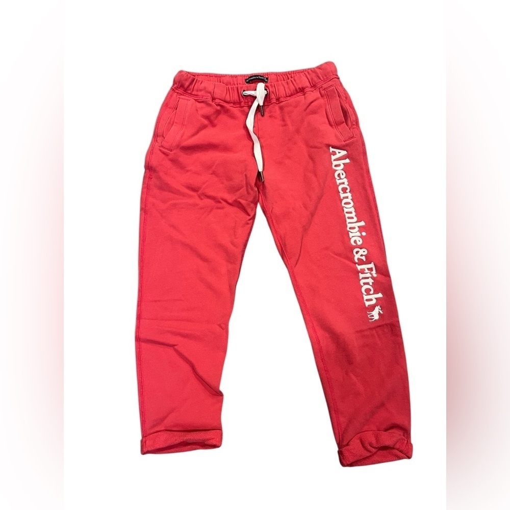 ABERCROMBIE & FITCH Vintage women’s coral comfy cuffed hems sweatpants Size S
